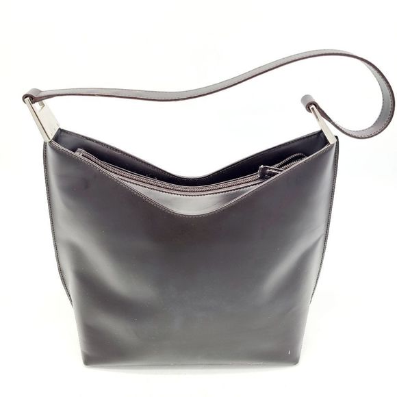 Gucci Handbags - Gucci Brown Leather Hobo Bag